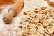 © dancar - Fresh italian pasta orecchiette, handmade with whole wheat flour