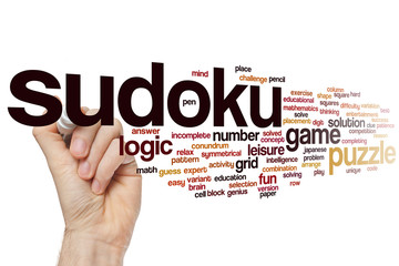 Sudoku word cloud