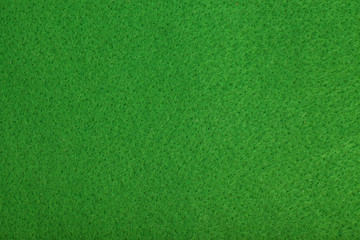 Close-up of green poker table felt background