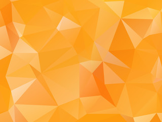 Wall Mural - orange abstract background triangular geometric polygon