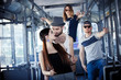 © mrcats - youth party. fun  company. bright people in the bus, style