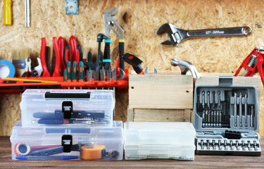 Poster - Set of tools in workshop