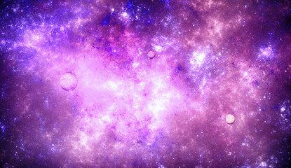 Wall Mural - deep space nebula with stars