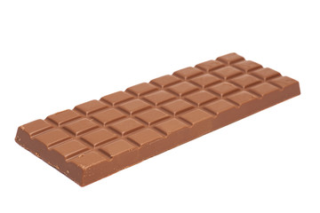 chocolate bar isolated on white