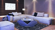 Modern  design of living room (3d Render)