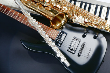 Sticker - Musical instruments, closeup