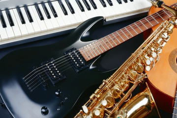 Wall Mural - Musical instruments, closeup