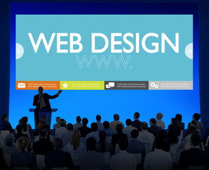 Poster - www web design web page website concept