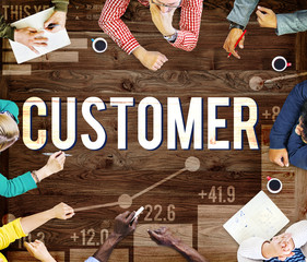 Poster - Customer Satisfaction Service Efficiency Loyalty Concept