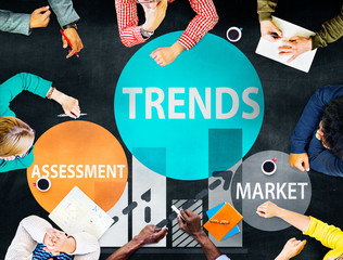 Wall Mural - trends assessment market fashion contemporary concept