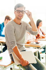 Canvas Print - Confident student. 