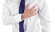 © Africa Studio - Man having chest pain - heart attack. On white background