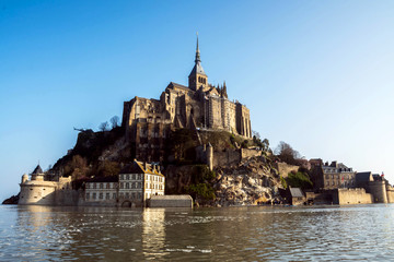 Poster - le mont saint michel pendant les grandes marées