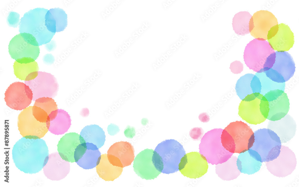 パステルカラーの水玉模様3 の Stock イラスト | Adobe Stock