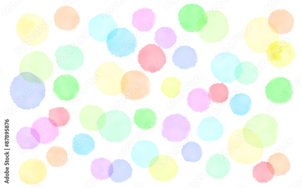 パステルカラーの水玉模様2 の Stock イラスト | Adobe Stock