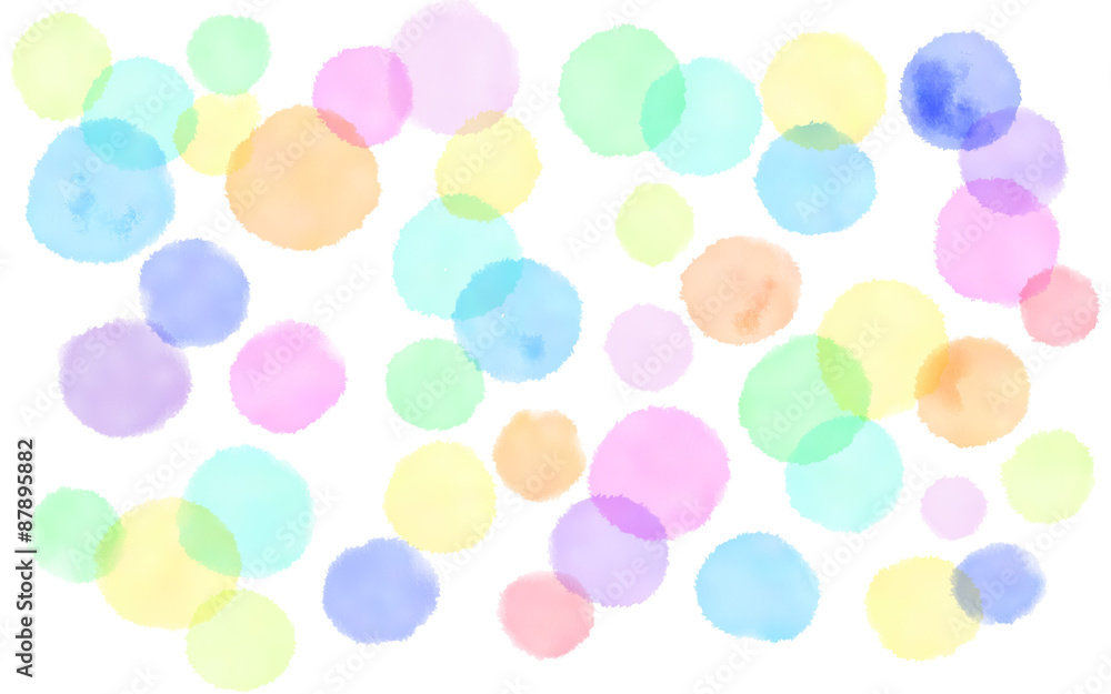 パステルカラーの水玉模様1 Stock Illustration | Adobe Stock