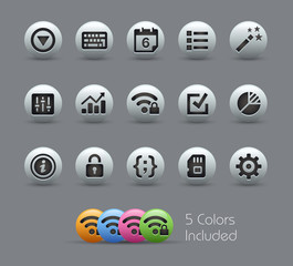 Wall Mural - system settings interface -- pearly series