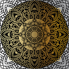 Canvas Print - Vintage Gold mandala