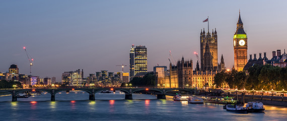 London at night