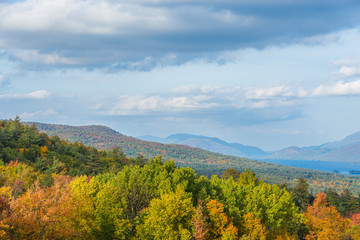 Wall Mural - Mountainous terrain of the Adirondacks in the Lake George region. 