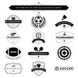 © kanate - Set of black & white vintage badges and labels