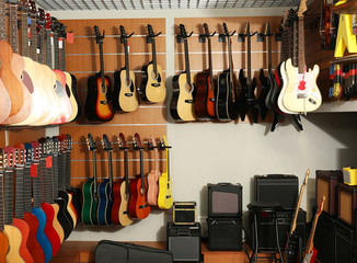 Wall Mural - Musical shop