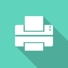Aufkleber - printer flat design modern icon