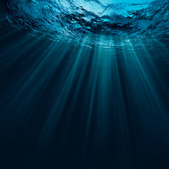 Deep water, abstract natural backgrounds