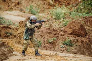 Wall Mural - rangers during the military operation