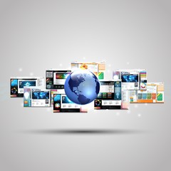 Web page design concept