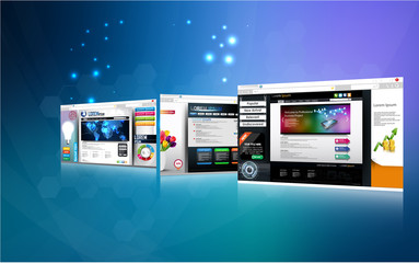 Web page design concept
