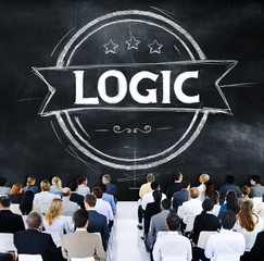 Wall Mural - Logic Lgical Reasonable Critical Thinking Concept