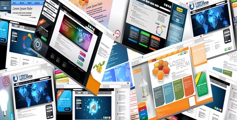 Web page design concept