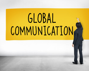 Wall Mural - Global Communication Globalization Connection Communicate Concep