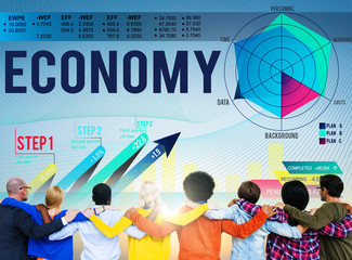Wall Mural - Economy Finance Bookkeeping Budget Investment Concept