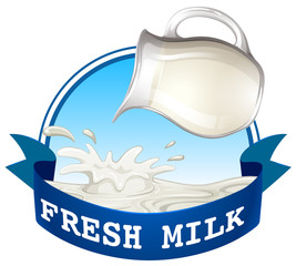 Wall Mural - Fresh milk