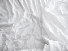 White Bed Sheets Background