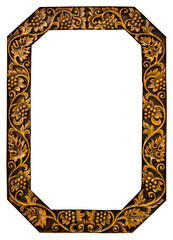 Wall Mural - flower carved frame