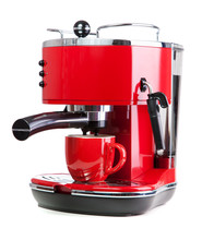 Red Coffee Machine