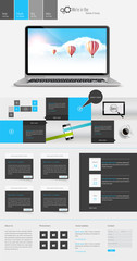 Canvas Print - website template design vector epsa 10