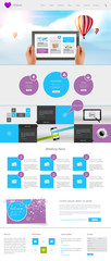 Canvas Print - website template design vector epsa 10