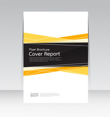 Cover Report abstract design background in A4 size