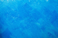 Bare Plaster Wall Background,Blue Wallpaper