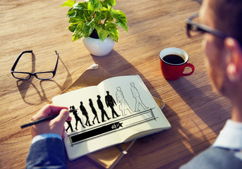 Wall Mural - waiting loading uploading downloading progress concept
