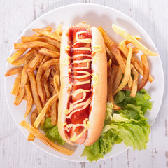 Wall Mural - hot dog