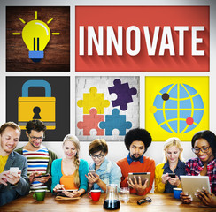 Canvas Print - Innovate Invention Innovation Development Vision Concept