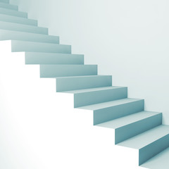 Wall Mural - Abstract architecture background, 3d stairs