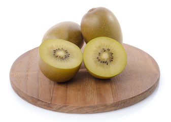 Canvas Print - Fresh kiwi on wooden board