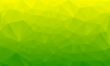 Shades Of Green Abstract Polygonal Geometric Background. Low