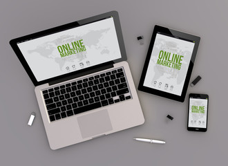 Canvas Print - responsive design online marketing zenith view